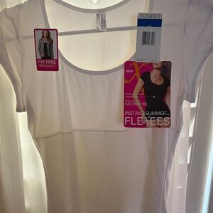 Flexees White Slimming Tee